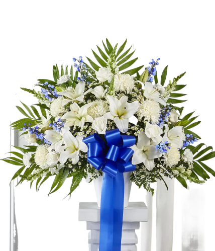 Celestial Peace Standing Basket For Sympathy