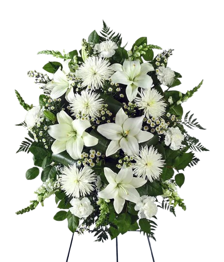 Pure White Grace Standing Spray