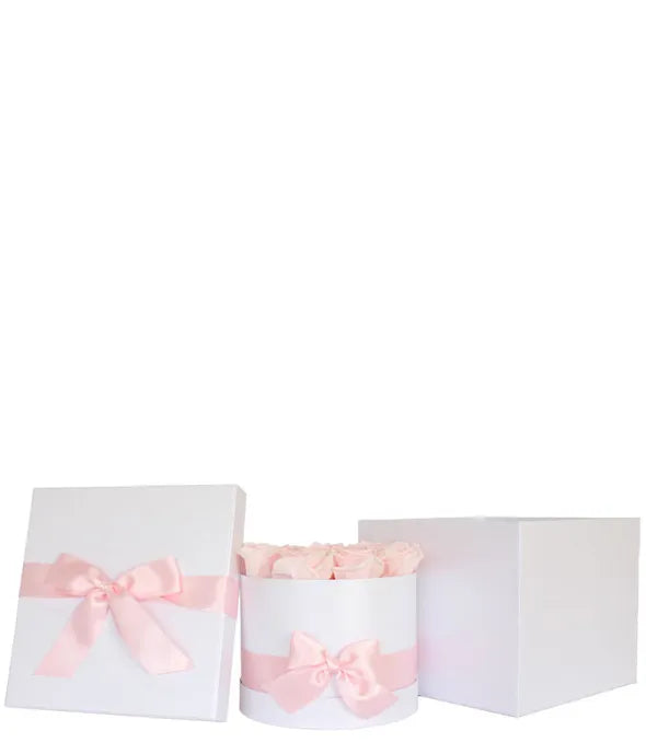 Luxury Preserved Champagne Pink Roses Bouquet