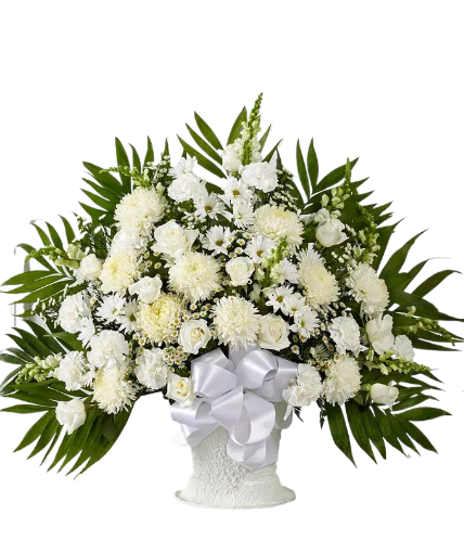 Sacred Serenity & Sympathy Floor Basket