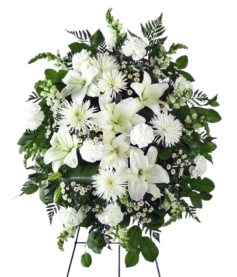 Pure White Grace Standing Spray