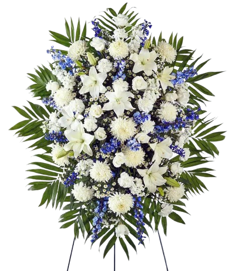 Blue Beauty & White Peace Standing Spray