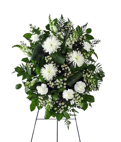 Pure White Grace Standing Spray