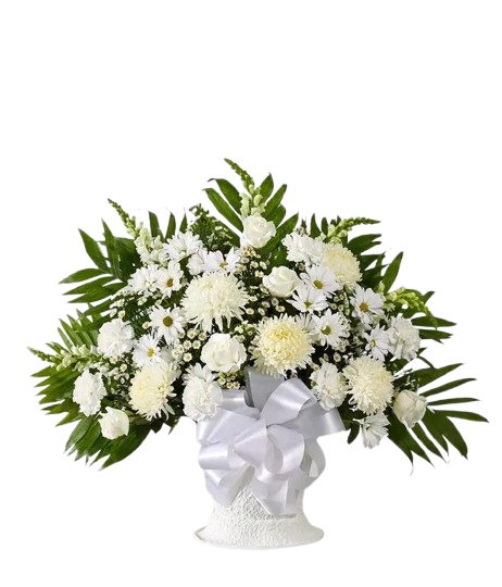 Sacred Serenity & Sympathy Floor Basket