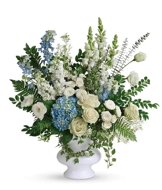 Tranquil Blue Remembrance & Tribute Bouquet