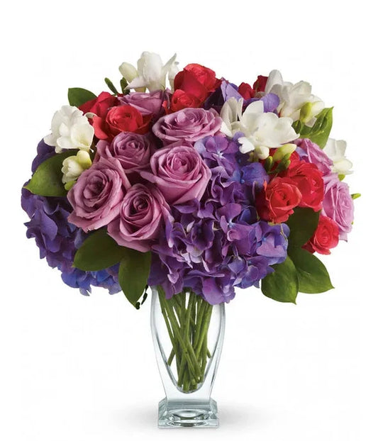 Teleflora's Rhapsody in Purple Bouquet