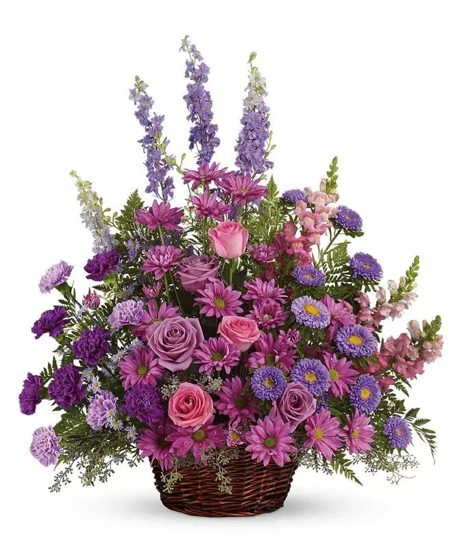 Tender Love & Remembrance Floral Basket