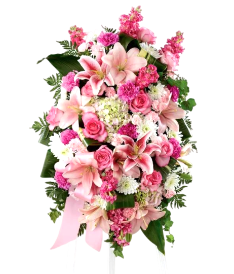 Blushing Rose Standing Spray