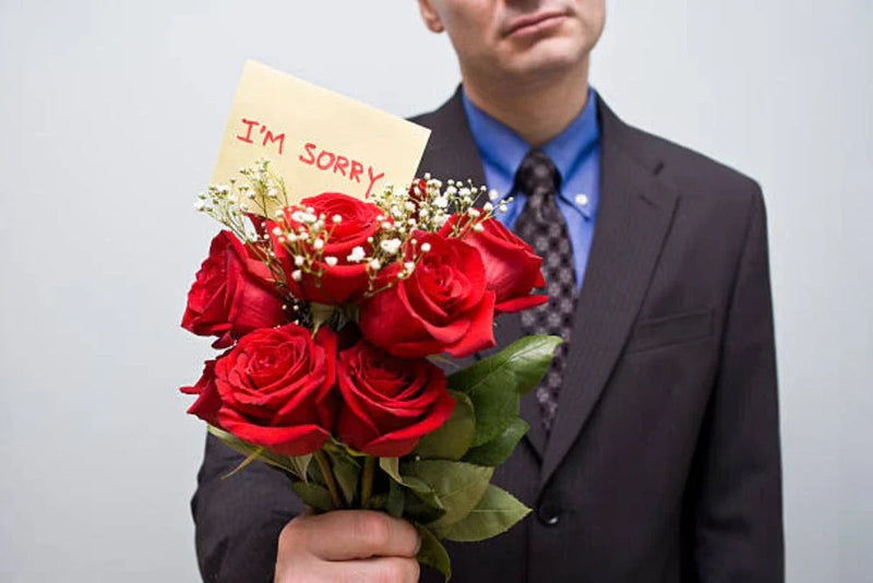 apologize with flowers