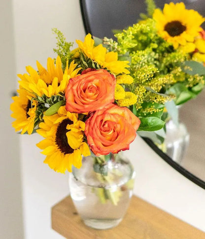 Brilliant Sunflower & Rose Bouquet 