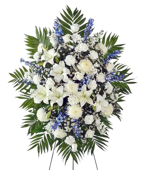 Blue Beauty & White Peace Standing Spray 