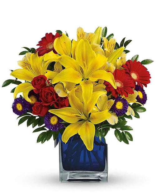 Sunny Blue Caribbean Bouquet 