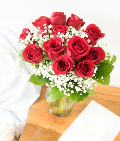 Long Stemmed Red Roses Bouquet 