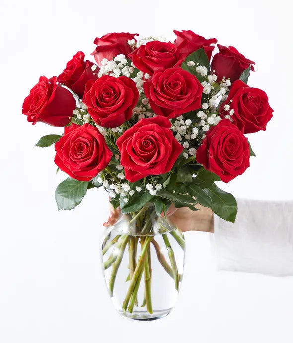 Long Stemmed Red Roses Bouquet 