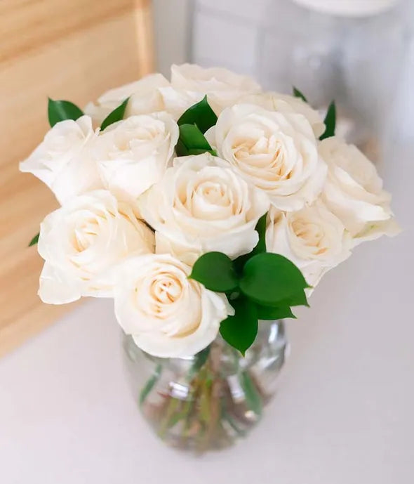 White Roses Bouquet 