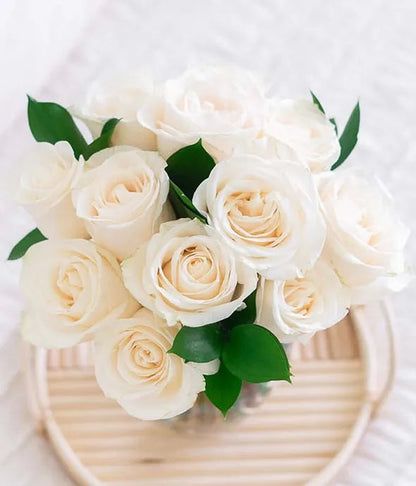 White Roses Bouquet 