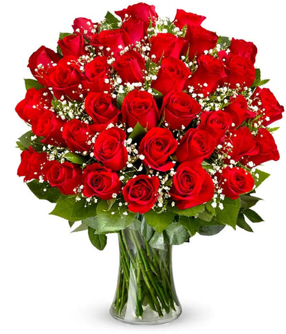 Long Stemmed Red Roses Bouquet 