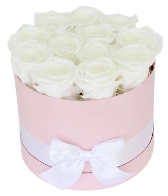 Luxury Preserved White Roses Bouquet 