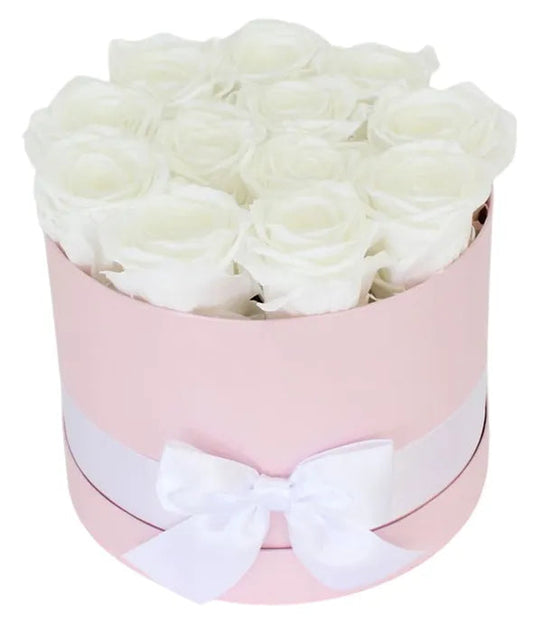 Luxury Preserved White Roses Bouquet 