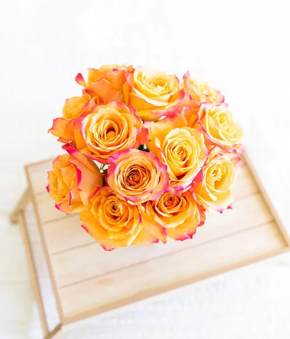 Pop of Pink Roses Bouquet 