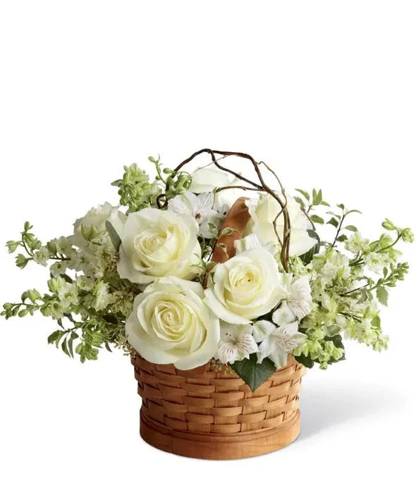 The Peaceful White Basket 
