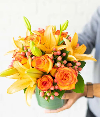 The Coral Rose Bouquet 