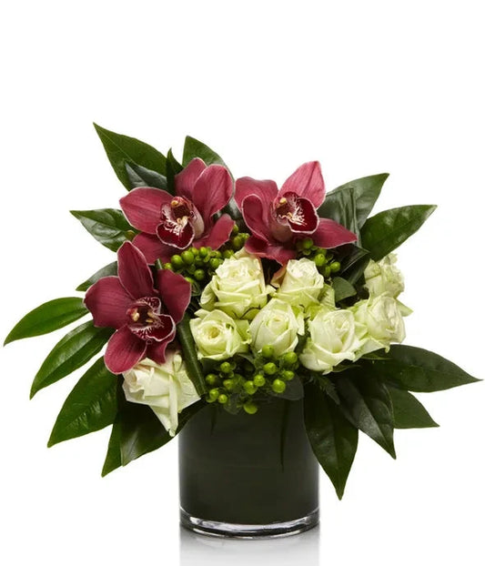 Burgundy and Emerald Wonders Bouquet 