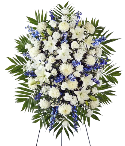 Blue Beauty & White Peace Standing Spray 