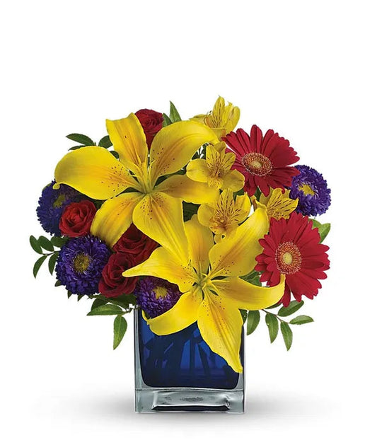Sunny Blue Caribbean Bouquet 