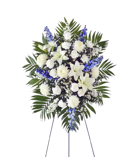 Blue Beauty & White Peace Standing Spray 