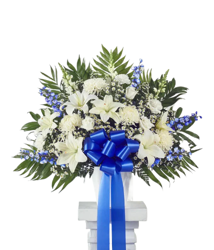 Celestial Peace Standing Basket For Sympathy 