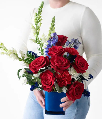 Red, White, & Blooms Bouquet 