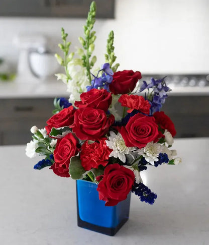 Red, White, & Blooms Bouquet 