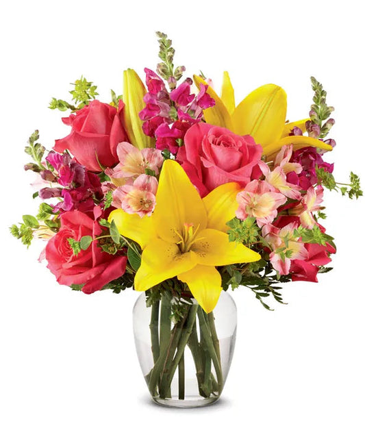 Pink and Yellow Delight Bouquet 