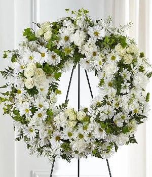 White funeral arrangement