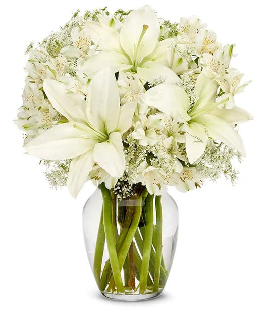 Pearl-White Lilies of Grief 