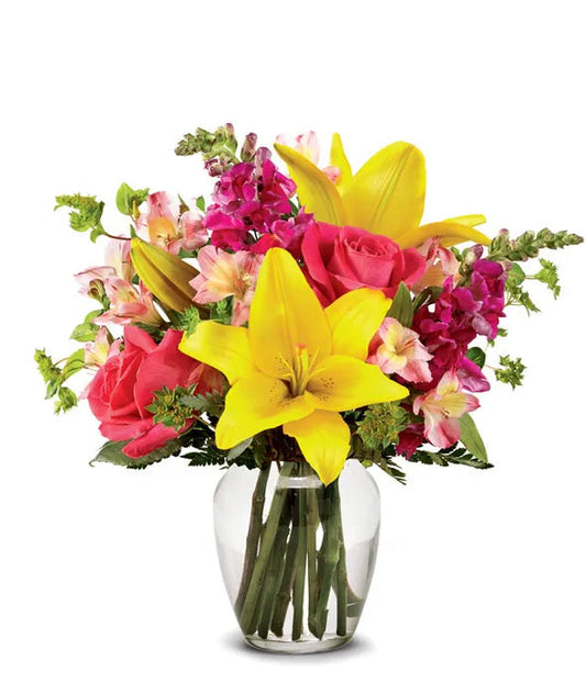 Pink and Yellow Delight Bouquet 
