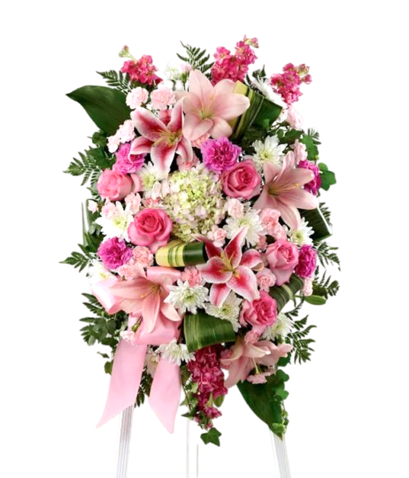 Blushing Rose Standing Spray 