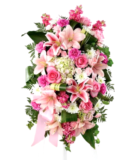 Blushing Rose Standing Spray 